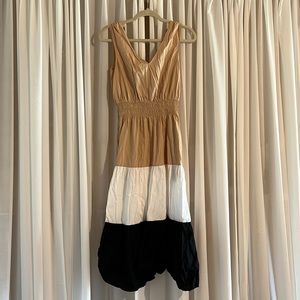 Color block maxi dress